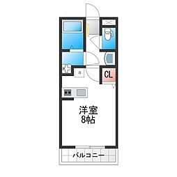 WESTLANDK ワンルームの間取図画像