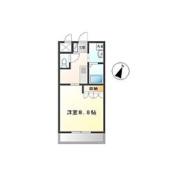 アーバン・ヒルズ 1Kの間取図画像