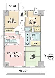 間取図画像 2SLDK