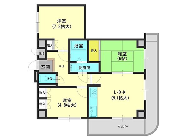 間取りを拡大表示