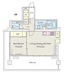 間取図画像 1LDK