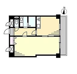 パインクレスト信濃町 1LDKの間取図画像