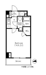 ParkCube四谷三丁目 ワンルームの間取図画像