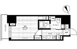 グランドコンシェルジュ六本木 1Kの間取図画像