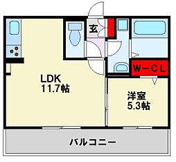 間取図画像 1LDK
