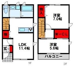 間取図画像 2LDK