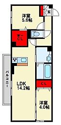 間取図画像 2LDK