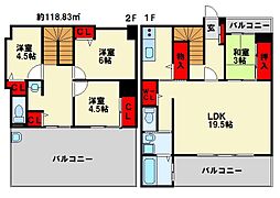 ピボットコート今池 4LDKの間取図画像