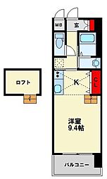 RISO CORE 1Kの間取図画像