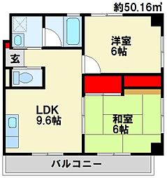 間取図画像 2LDK