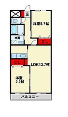 物件の間取り