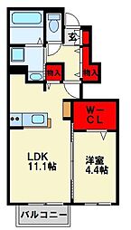 ドウ・マリアージュ3 1LDKの間取図画像