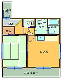 シティライフホンダ 1LDKの間取図画像