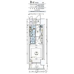 エステムコート名古屋今池アーバンゲート 1Kの間取図画像