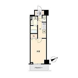 名古屋市営鶴舞線 鶴舞駅 徒歩9分の賃貸マンション 2階1Kの間取り