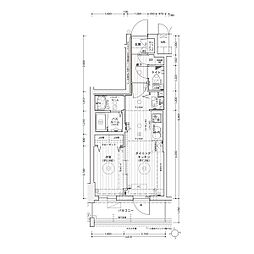 エステムコート名古屋上前津 1DKの間取図画像