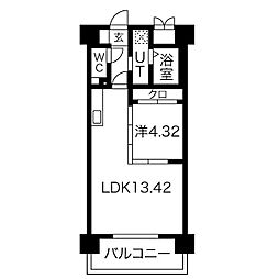 Primal千種luno 1LDKの間取図画像