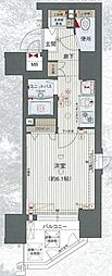 プレサンス鶴舞グリーンパーク 1Kの間取図画像