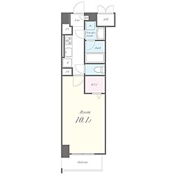 ルナクレシエンテ 1Kの間取図画像