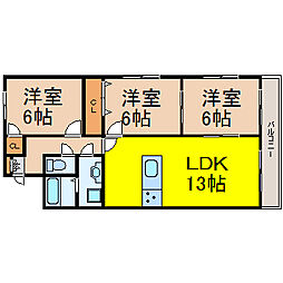 グランドメゾン新池 3LDKの間取図画像