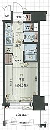 プレサンス金山グリーンパークス 1Kの間取図画像