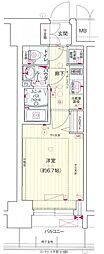 プレサンス金山デュアル 1Kの間取図画像