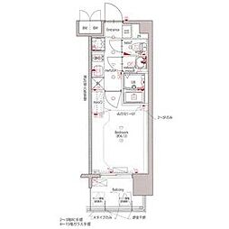 MAXIV新栄 1Kの間取図画像