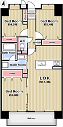 アイ旭 3LDKの間取図画像