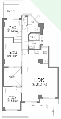 間取りを拡大表示