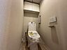 トイレ：トイレもお手入れがしやすい一体型トイレです！