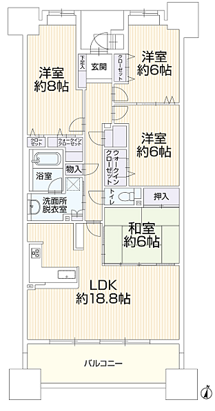 間取りを拡大表示