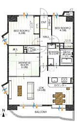 間取図画像 3LDK