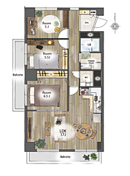間取図画像 3LDK