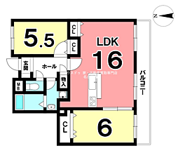 間取図画像 2LDK