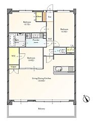 間取図画像 3LDK