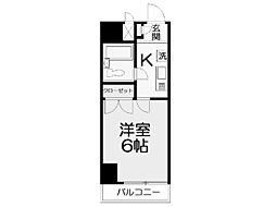 丸佳ビル 1Kの間取図画像