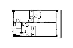 パルテ湘南 2LDKの間取図画像