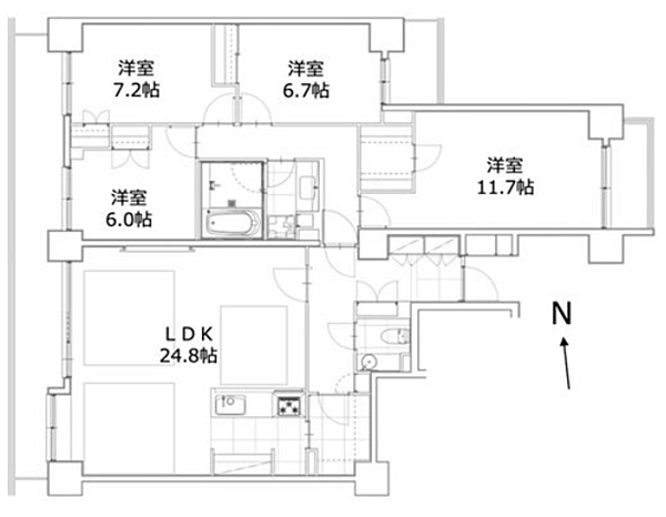 間取りを拡大表示