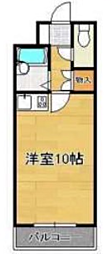 アーバンポート折尾学園都市 ワンルームの間取図画像