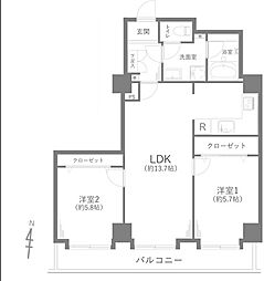 間取図画像 2LDK