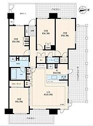 ジェイシティ千歳烏山 4LDKの間取図画像