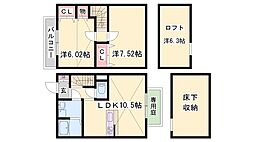 メゾネットひめじ別所 2LDKの間取図画像