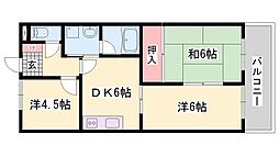 キャッスルKAZU 3DKの間取図画像