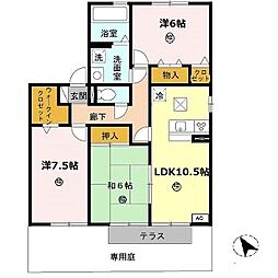 サン・ステージ海浜A棟 3LDKの間取図画像