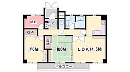 フィールトレイン 2SLDKの間取図画像