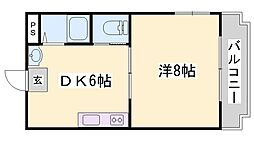 メゾン・オバタ 1DKの間取図画像