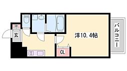 インタービレッジ土山二番館 1Kの間取図画像