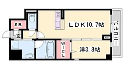 ベラ・ルーナ 1LDKの間取図画像