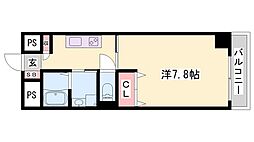 インタービレッジ土山 1Kの間取図画像