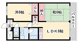 フレグランス大日 3LDKの間取図画像